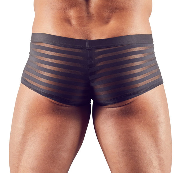 Figurbetonte Herren-Pants im semitransparenten Streifen-Look von Svenjoyment – Ansicht 4