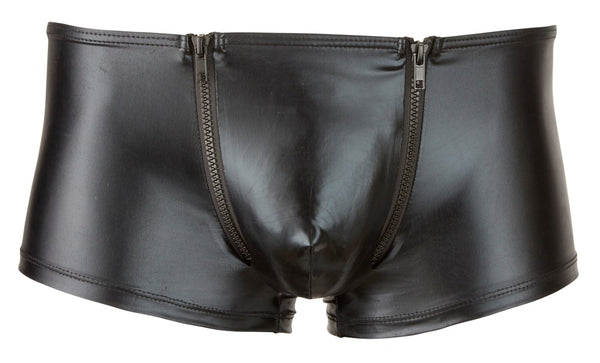 Hochglänzende Herren-Pants mit Reißverschlüssen und Po-Kontur-Naht von Svenjoyment – Ansicht 6