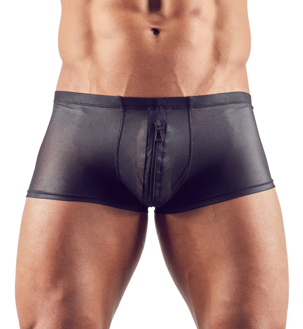 Schwarze klassische Herren-Pants mit Reißverschluss im Beutel von Svenjoyment – Ansicht 2