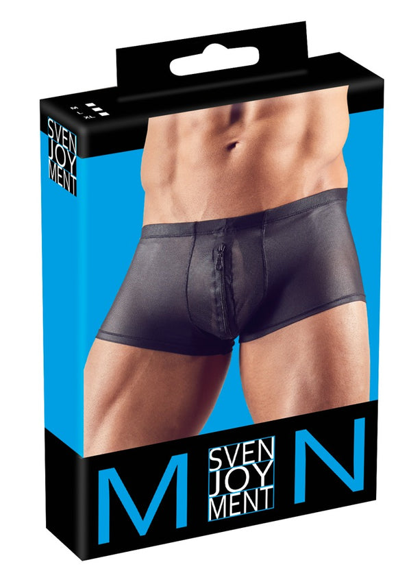Schwarze klassische Herren-Pants mit Reißverschluss im Beutel von Svenjoyment