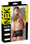 Schwarze körperbetonte Herren-Pants im Mattlook mit Powernet und Reißverschluss von NEK