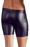 Schwarze Herren-Radlerhose im Mattlook mit Reißverschluss und Taschen von NEK – Ansicht 5