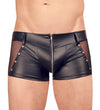 Schwarze Herren-Pants im Mattlook mit Netz-Einsätzen und Reißverschluss von Svenjoyment – Ansicht 2