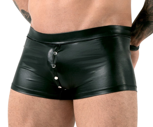 Schwarze Herren-Bondage-Pants im edlen Mattlook von Svenjoyment – Ansicht 3