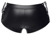 Schwarze eng geschnittene Herren-Pants im Mattlook mit Schnürung von Svenjoyment – Ansicht 7