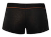 Schwarze eng geschnittene Herren-Pants aus Bio-Baumwolle mit rotem Streifen von Svenjoyment – Ansicht 6