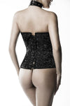 Corsage mit String | Grey Velvet SALE