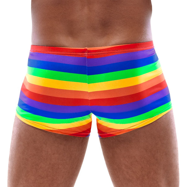 Bunte Herren-Pants mit Regenbogen-Streifen von Svenjoyment – Ansicht 4
