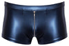 Blaue enge Herren-Pants im Metallic-Mattlook mit Reißverschluss von NEK – Ansicht 5