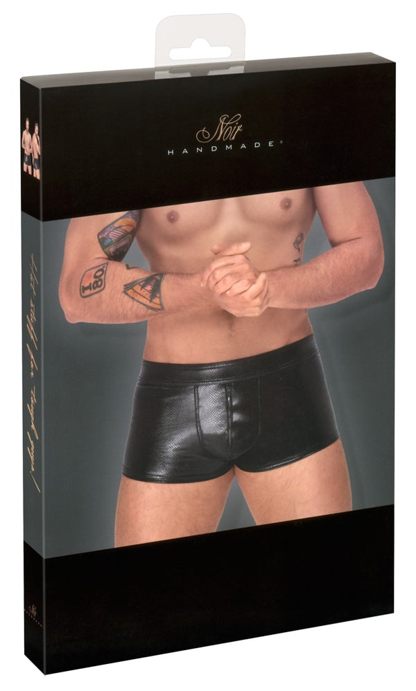 Wetlook Herren Shorts mit Reißverschluss von Noir Handmade Men – Ansicht 4