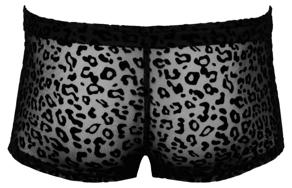 Männer Shorts mit Leoparden Flock Muster von Noir Handmade Men – Ansicht 8