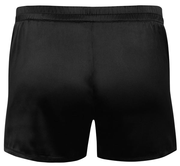 Schwarze legere Herren-Pants aus leicht elastischem Satin von Svenjoyment – Ansicht 5