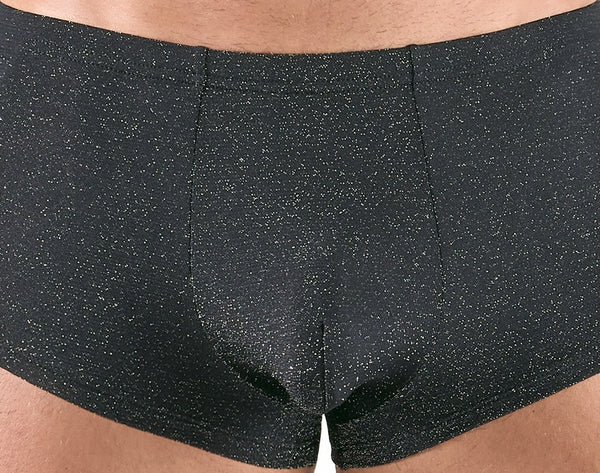 Silberfarbene betonende Herren-Pants im schillernden Lurex-Look von Svenjoyment – Ansicht 5