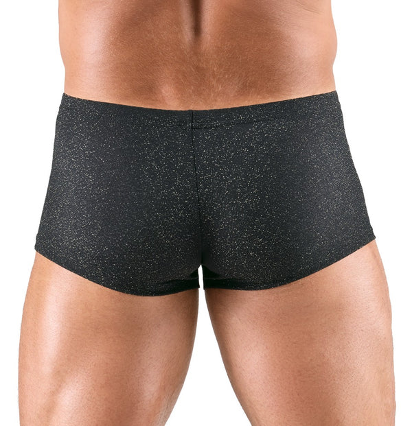 Silberfarbene betonende Herren-Pants im schillernden Lurex-Look von Svenjoyment – Ansicht 4