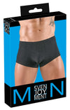 Silberfarbene betonende Herren-Pants im schillernden Lurex-Look von Svenjoyment