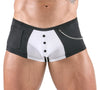 Schwarze enge Herren-Pants im schwarz-weißen Waiter-Style von Svenjoyment – Ansicht 2