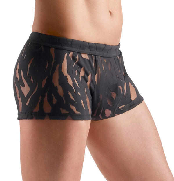 Schwarze betonende Herren-Pants in lebhafter Ausbrenner-Optik von Svenjoyment – Ansicht 3