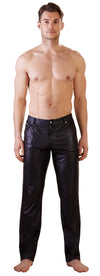 Schwarze klassische Herren-Hose mit langem Bein und Gesäßtaschen von NEK – Ansicht 2