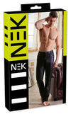 Schwarze klassische Herren-Hose mit langem Bein und Gesäßtaschen von NEK