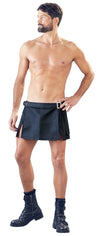 Schwarzer kurzer Herren-Rock aus Webstoff im Gladiator-Style von Svenjoyment – Ansicht 3
