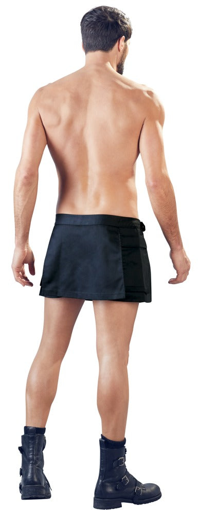 Schwarzer kurzer Herren-Rock aus Webstoff im Gladiator-Style von Svenjoyment – Ansicht 5