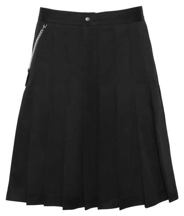 Schwarzer knielanger Herren-Rock im Kilt-Style mit abnehmbarer Tasche von Svenjoyment – Ansicht 8