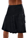 Schwarzer knielanger Herren-Rock im Kilt-Style mit abnehmbarer Tasche von Svenjoyment – Ansicht 6