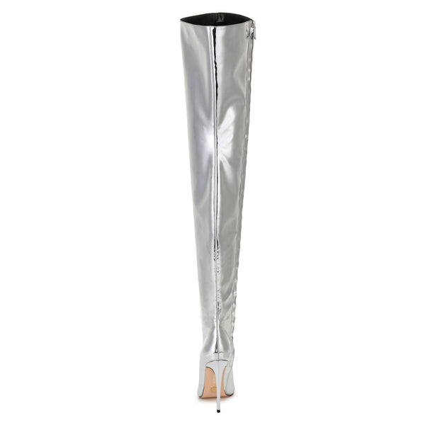 Giaro Overknee Stiefel ARABELLA liquid silver SALE