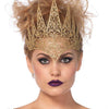Goldene majestätische Krone mit glitzernder filigraner Oberfläche | Leg Avenue
