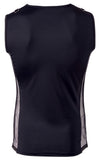 Schwarzes Herren-Shirt im Materialmix aus blickdicht und Fischnetz von Svenjoyment – Ansicht 6
