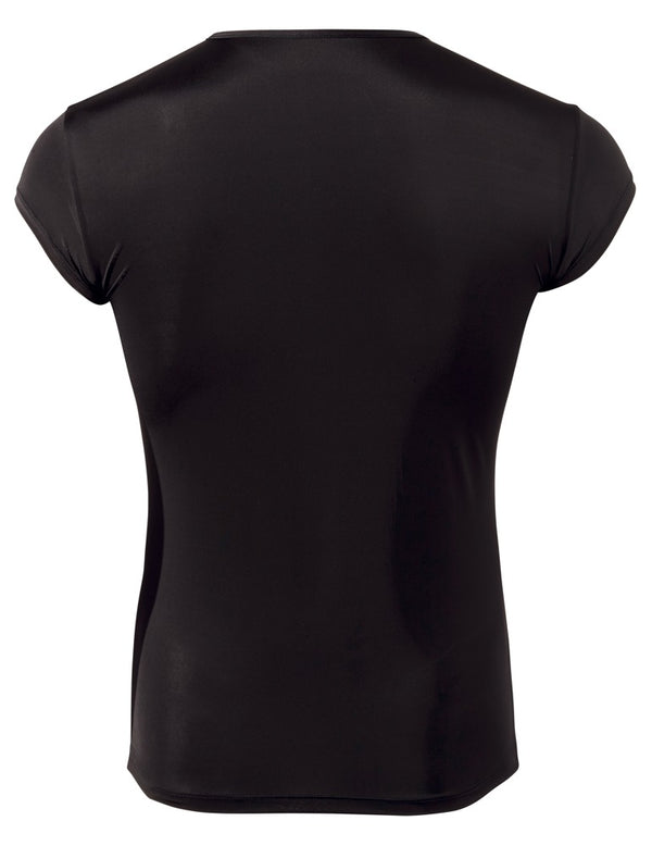 Schwarzes leicht transparentes Herren-Shirt aus Mikrofaser von Svenjoyment – Ansicht 7