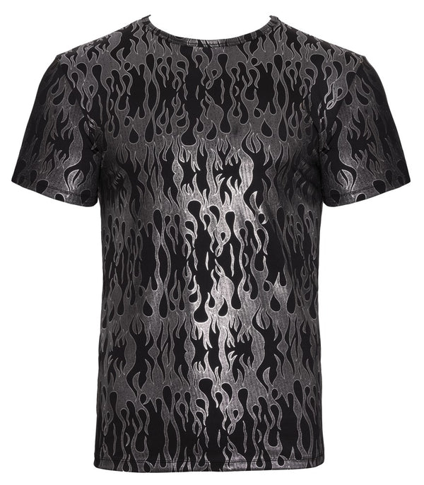 Schwarzes betonendes Herren-Shirt im Mystic-Metallic-Design von Svenjoyment – Ansicht 5