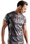 Schwarzes betonendes Herren-Shirt im Mystic-Metallic-Design von Svenjoyment – Ansicht 2