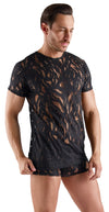 Schwarzes betonendes Herren-Shirt in lebhafter Ausbrenner-Optik von Svenjoyment – Ansicht 4
