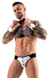 Schwarzes Herren-Set mit Jockslip, Manschetten und Fliege von Svenjoyment – Ansicht 2