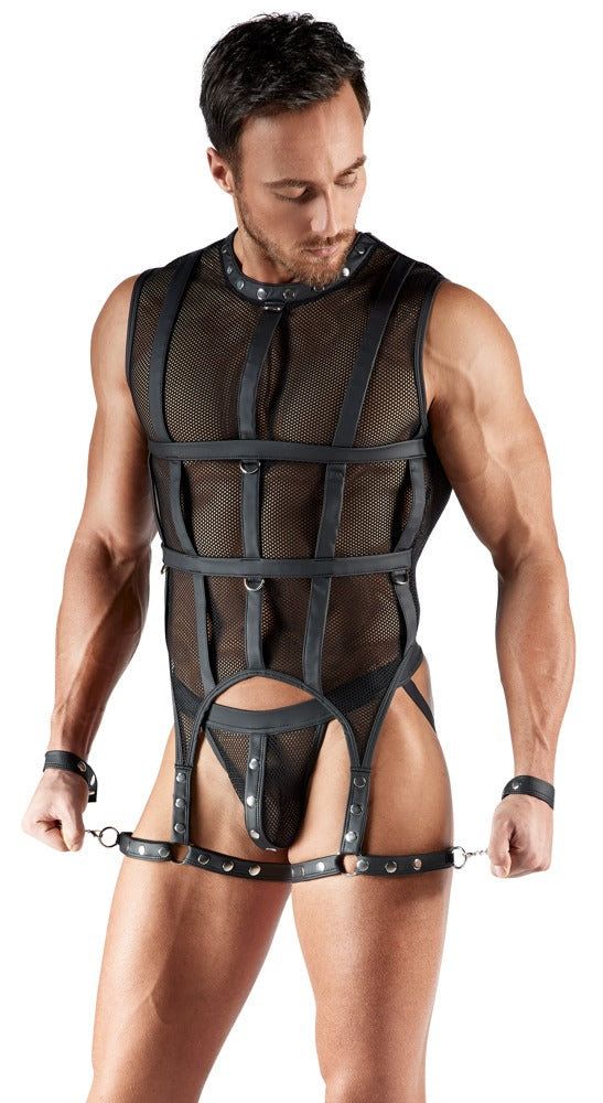 Schwarzes verführerisches Bondage Set mit Netzdesign von Svenjoyment – Ansicht 3