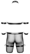 Schwarzes Herren-Set mit Harness-Pants, Brust-Harness und Fesseln von Svenjoyment BONDAGE – Ansicht 8