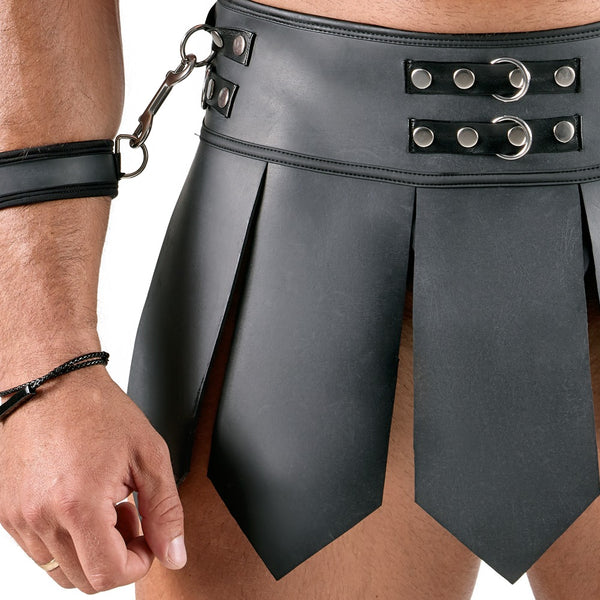 Schwarzes markantes Bondage Set im fesselnden Gladiatoren Look von Svenjoyment – Ansicht 6