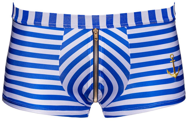 Maritime Herren-Streifen-Pants im Matrosen-Look mit Handmanschetten von Svenjoyment – Ansicht 8