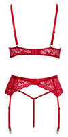 Rotes verführerisches Festtags Set mit zarter Spitze von Cottelli LINGERIE – Ansicht 7