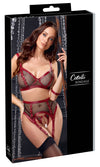 Rotes verführerisches Dessous Set mit Fesseln und Ketten von Cottelli BONDAGE