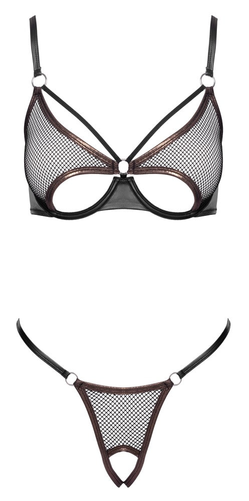 Schwarzes verführerisches Bügel BH Set mit modischen Akzenten von Cottelli LINGERIE – Ansicht 7