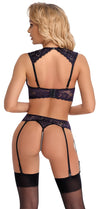 Lilafarbenes Longline-Hebe-Set mit Straps-Riostring, Ringen und Perlen von Cottelli – Ansicht 4