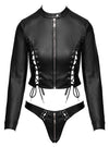 Schwarzes verführerisches zweiteiliges Set aus Jacke und Riostring von Cottelli PARTY – Ansicht 8