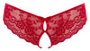 Roter Slip aus Blütenspitze mit schleifenverzierten Cut-Outs von Cottelli – Ansicht 5