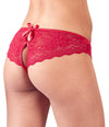 Roter Slip aus Blütenspitze mit schleifenverzierten Cut-Outs von Cottelli – Ansicht 4