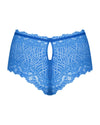 Blaue Llia Shorties aus Spitze mit glänzendem Ornament von Obsessive – Ansicht 4