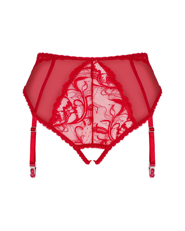 Roter Strumpfband-Slip Dagmarie für heiße Abende von Obsessive – Ansicht 4