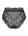 Schwarze Panties Elizenes in String-Optik aus transparenter Spitze von Obsessive – Ansicht 4