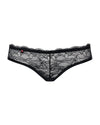 Schwarzer Slip Frivolla aus zarter Spitze von Obsessive – Ansicht 3